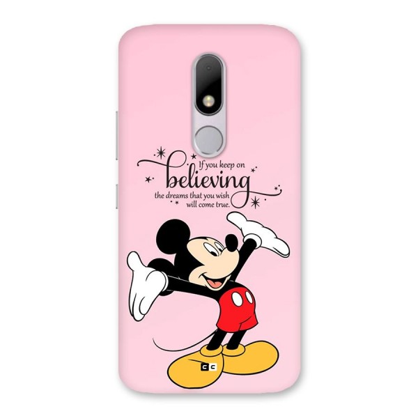 Believing Dreams Back Case for Moto M