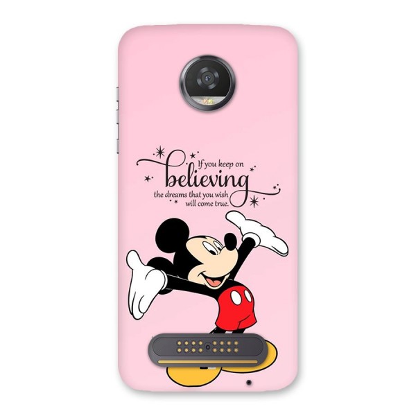 Believing Dreams Back Case for Moto Z2 Play