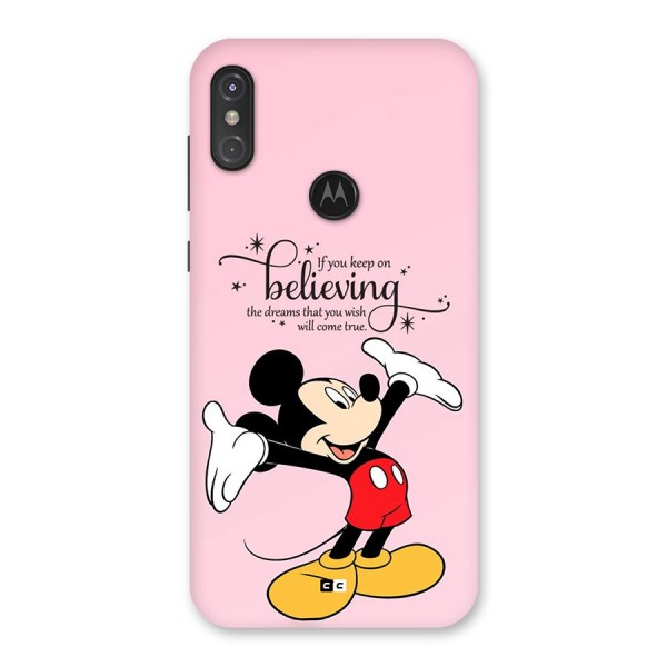 Believing Dreams Back Case for Motorola One Power