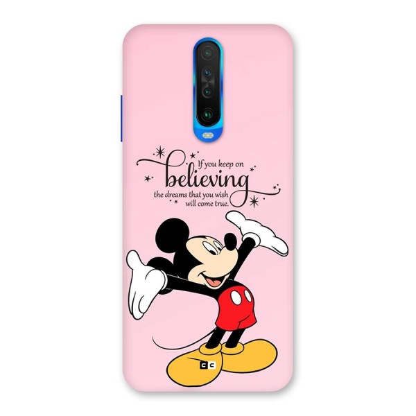 Believing Dreams Back Case for Poco X2