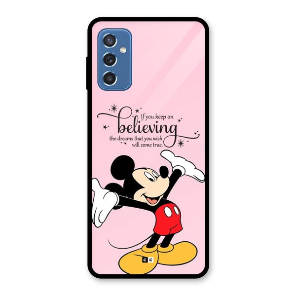 Believing Dreams Glass Back Case for Galaxy M52 5G