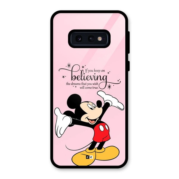 Believing Dreams Glass Back Case for Galaxy S10e