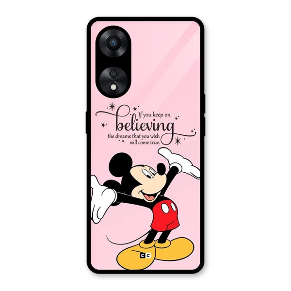 Believing Dreams Glass Back Case for Oppo A78