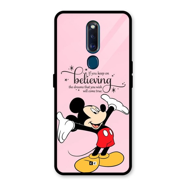 Believing Dreams Glass Back Case for Oppo F11 Pro