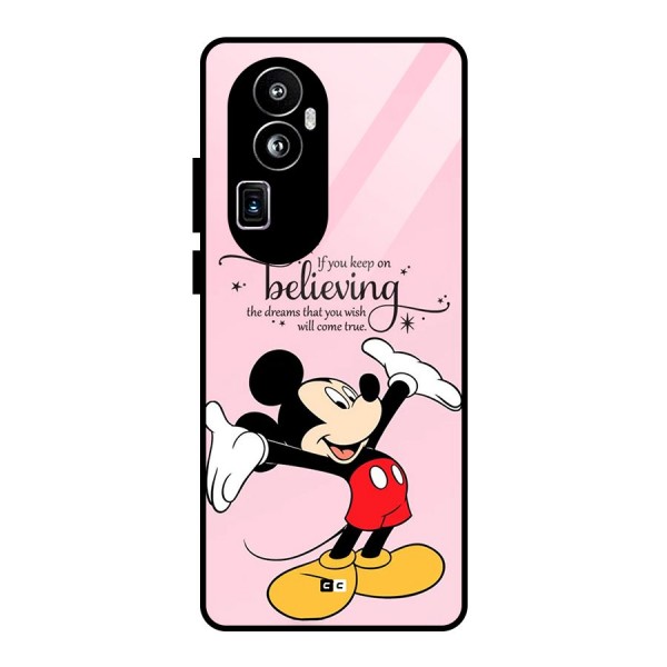 Believing Dreams Glass Back Case for Oppo Reno10 Pro Plus