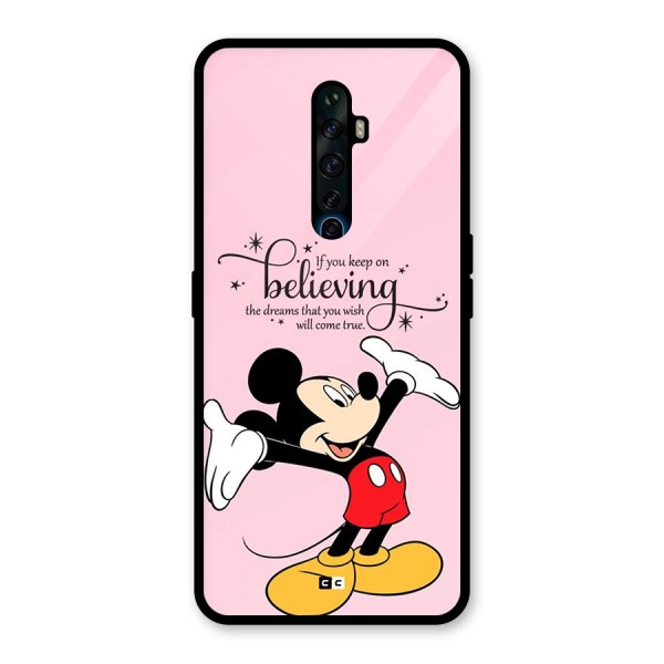 Believing Dreams Glass Back Case for Oppo Reno2 F