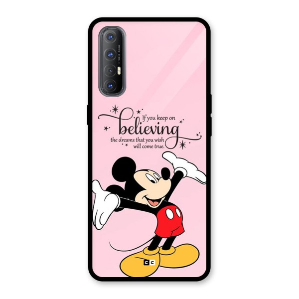 Believing Dreams Glass Back Case for Oppo Reno3 Pro