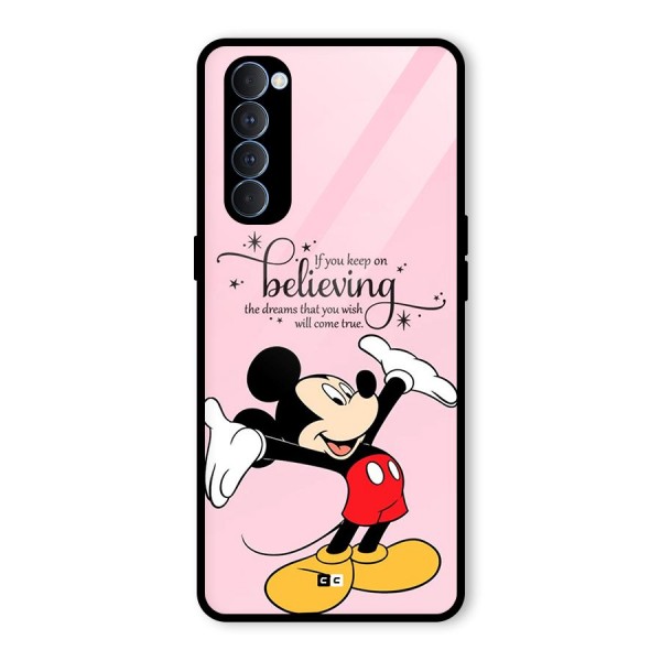 Believing Dreams Glass Back Case for Oppo Reno4 Pro