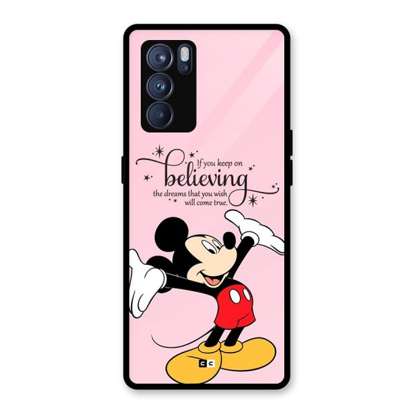 Believing Dreams Glass Back Case for Oppo Reno6 Pro 5G