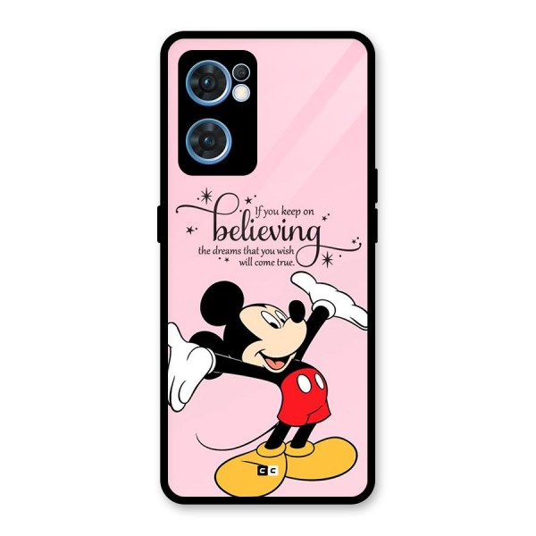 Believing Dreams Glass Back Case for Oppo Reno7 5G