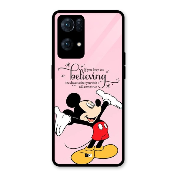 Believing Dreams Glass Back Case for Oppo Reno7 Pro 5G