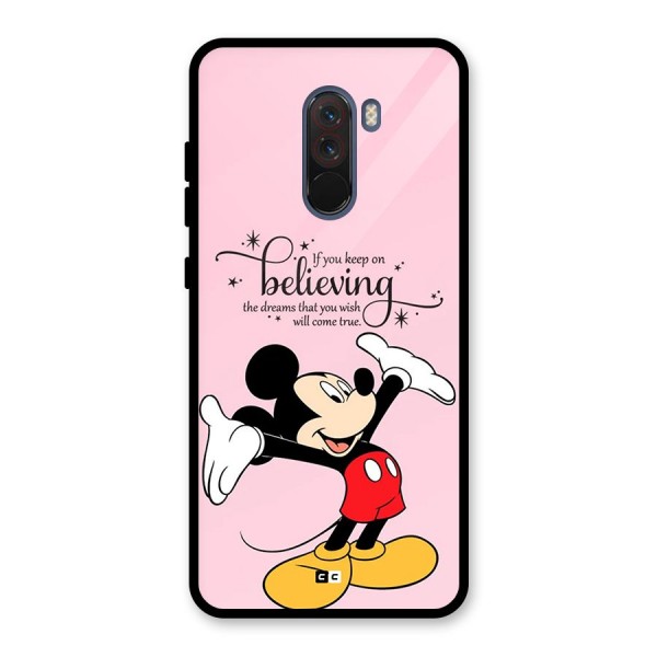 Believing Dreams Glass Back Case for Poco F1