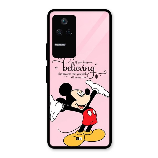 Believing Dreams Glass Back Case for Poco F4 5G