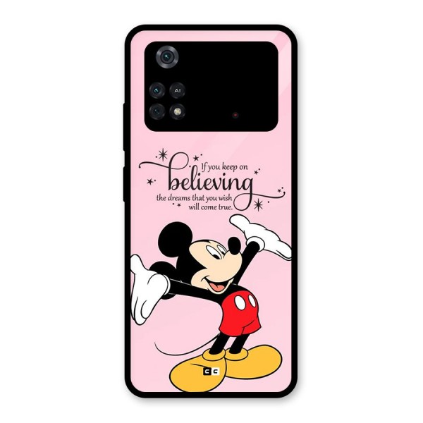 Believing Dreams Glass Back Case for Poco M4 Pro 4G