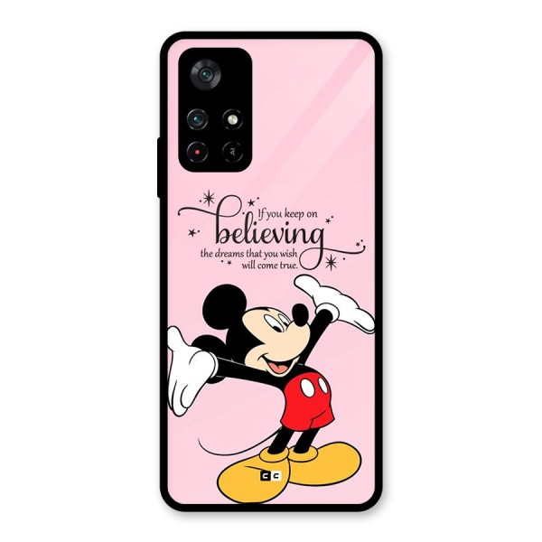 Believing Dreams Glass Back Case for Poco M4 Pro 5G