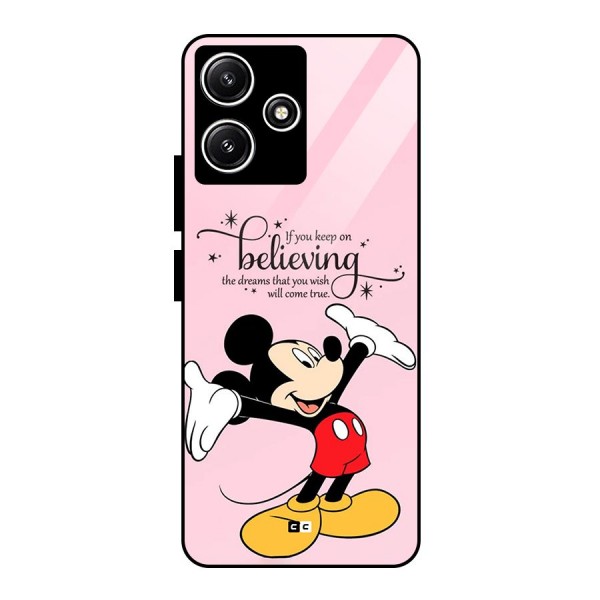 Believing Dreams Glass Back Case for Poco M6 Pro