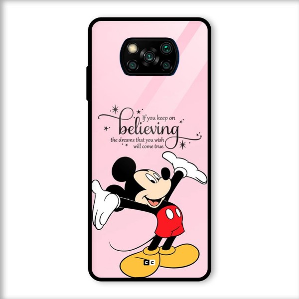 Believing Dreams Glass Back Case for Poco X3