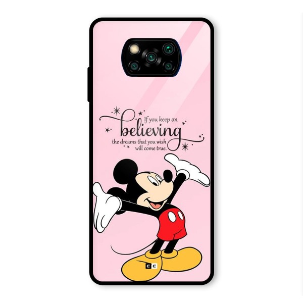 Believing Dreams Glass Back Case for Poco X3 Pro