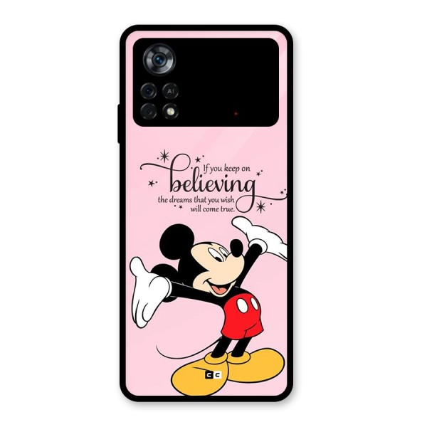 Believing Dreams Glass Back Case for Poco X4 Pro 5G