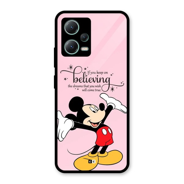 Believing Dreams Glass Back Case for Poco X5