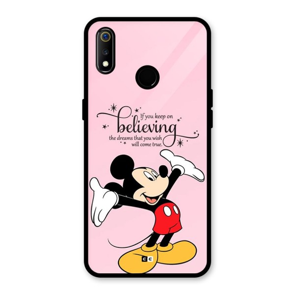 Believing Dreams Glass Back Case for Realme 3