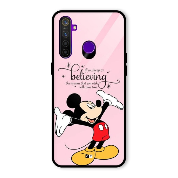 Believing Dreams Glass Back Case for Realme 5 Pro