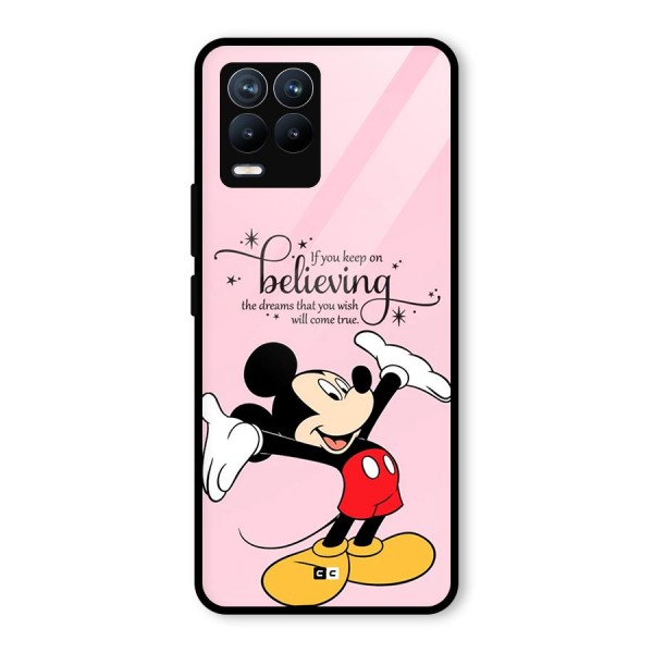 Believing Dreams Glass Back Case for Realme 8 Pro