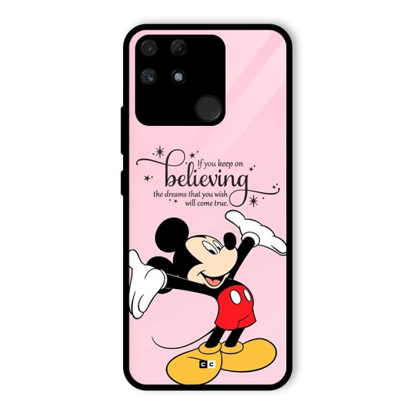 Believing Dreams Glass Back Case for Realme Narzo 50A