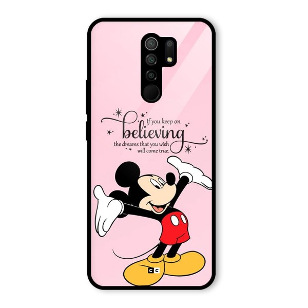 Believing Dreams Glass Back Case for Redmi 9 Prime