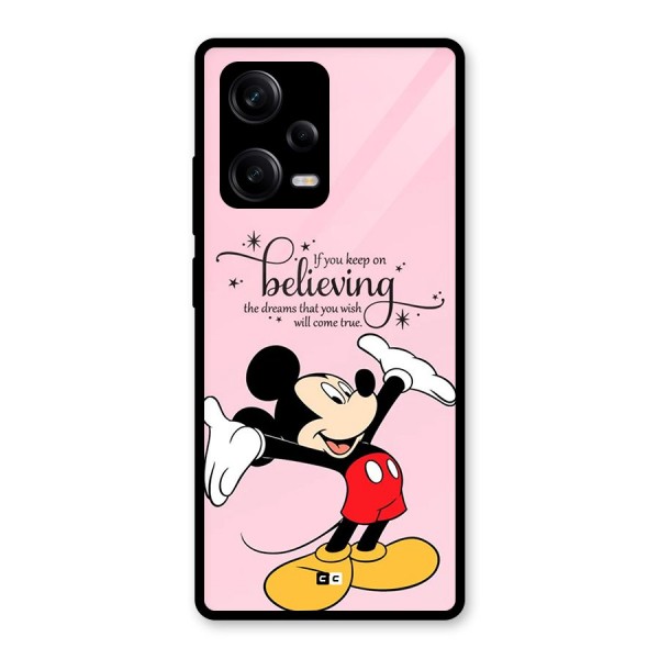 Believing Dreams Glass Back Case for Redmi Note 12 Pro