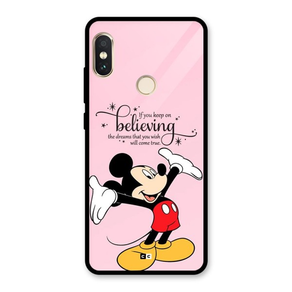 Believing Dreams Glass Back Case for Redmi Note 5 Pro