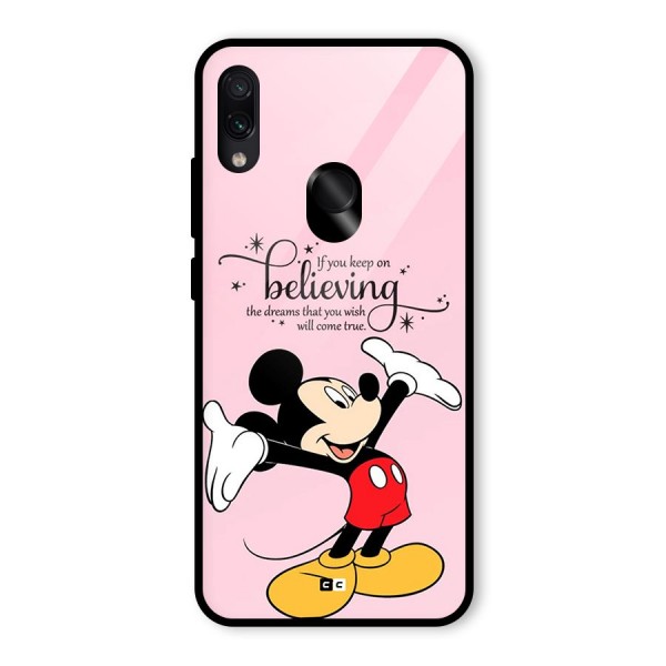 Believing Dreams Glass Back Case for Redmi Note 7