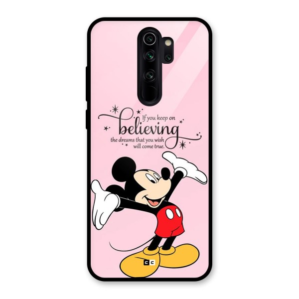 Believing Dreams Glass Back Case for Redmi Note 8 Pro