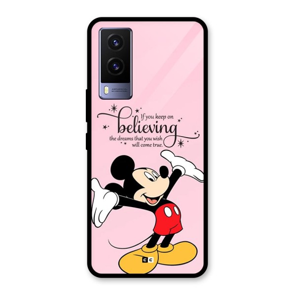 Believing Dreams Glass Back Case for Vivo V21e 5G