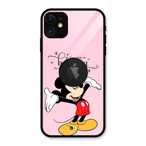 Believing Dreams Glass Back Case for iPhone 11 Logo Cut