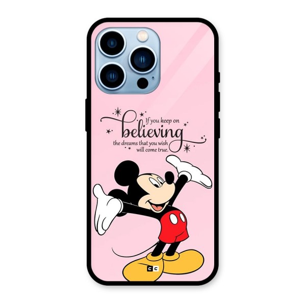 Believing Dreams Glass Back Case for iPhone 13 Pro