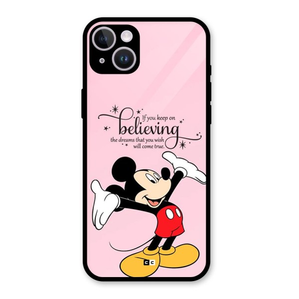 Believing Dreams Glass Back Case for iPhone 14 Plus