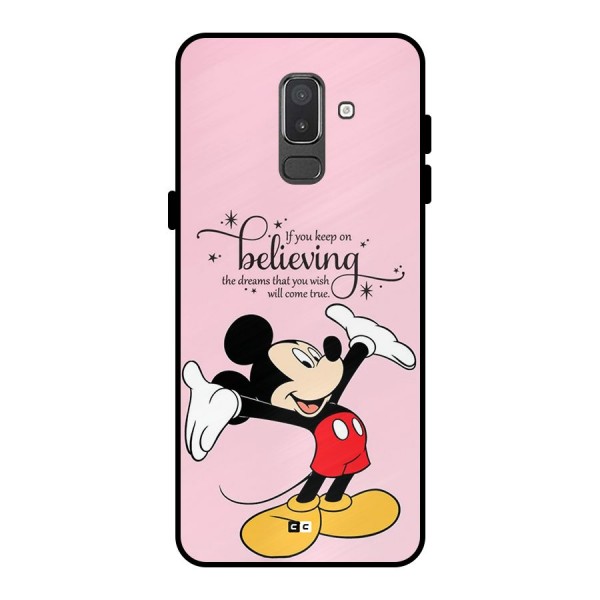 Believing Dreams Metal Back Case for Galaxy On8 (2018)