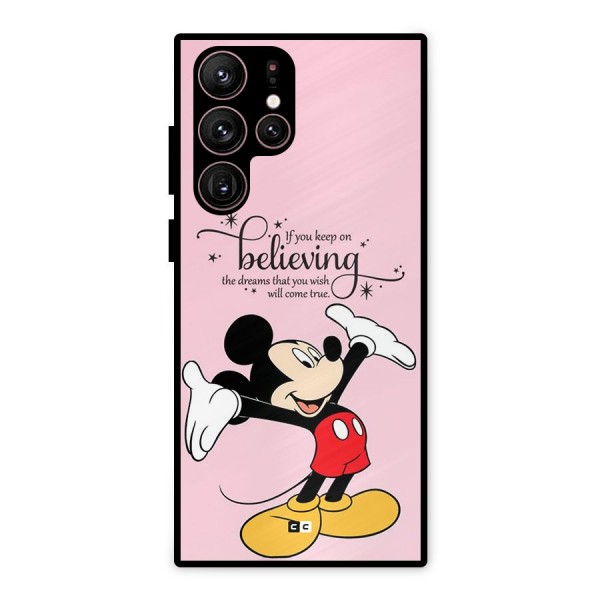 Believing Dreams Metal Back Case for Galaxy S22 Ultra 5G