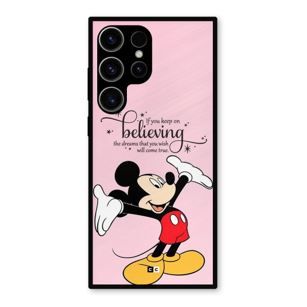 Believing Dreams Metal Back Case for Galaxy S23 Ultra