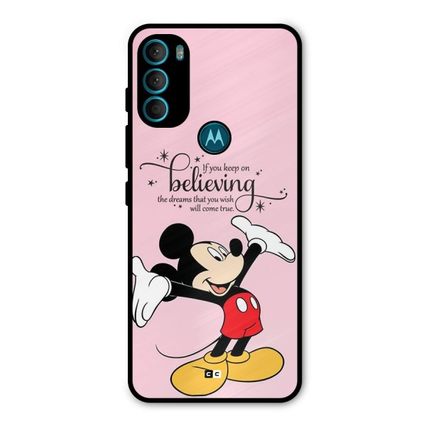 Believing Dreams Metal Back Case for Moto G71 5G