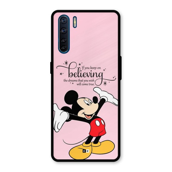 Believing Dreams Metal Back Case for Oppo F15