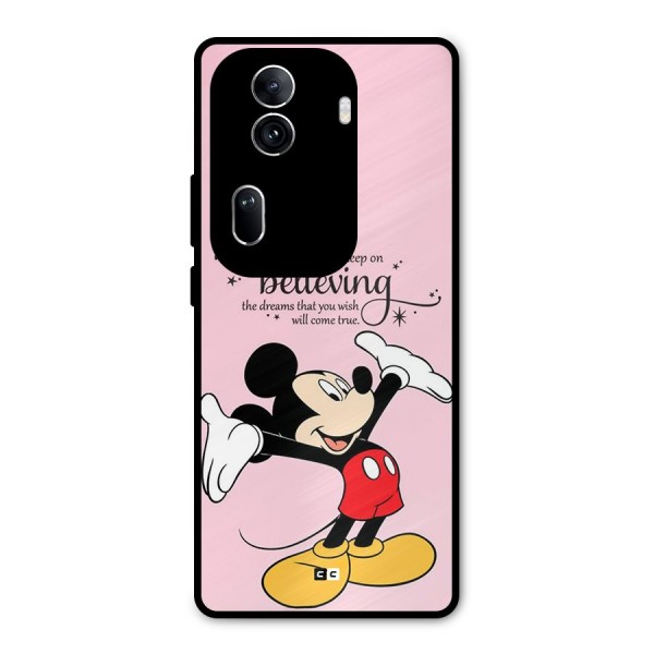 Believing Dreams Metal Back Case for Oppo Reno11 Pro 5G