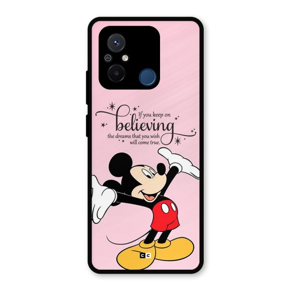 Believing Dreams Metal Back Case for Poco C55