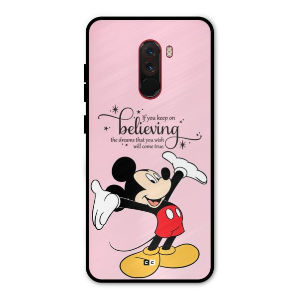 Believing Dreams Metal Back Case for Poco F1