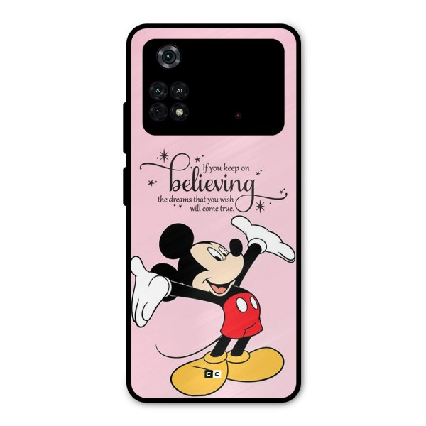 Believing Dreams Metal Back Case for Poco M4 Pro 4G