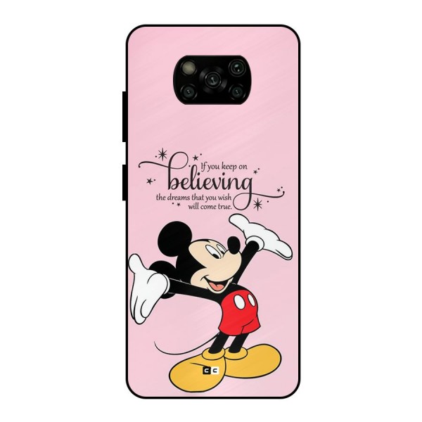 Believing Dreams Metal Back Case for Poco X3