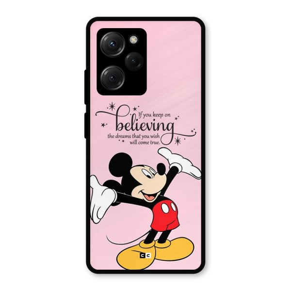 Believing Dreams Metal Back Case for Poco X5 Pro