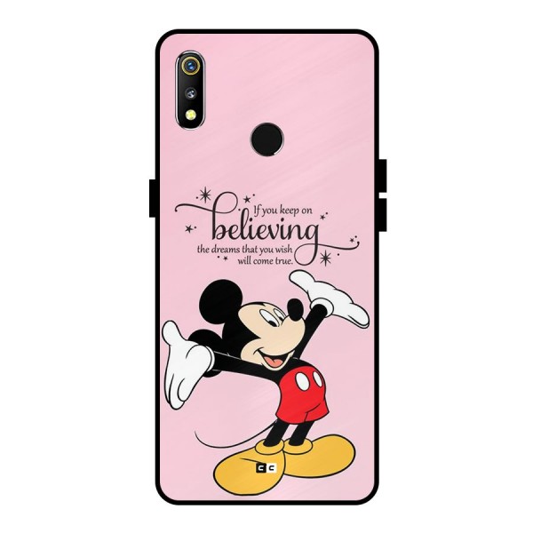 Believing Dreams Metal Back Case for Realme 3