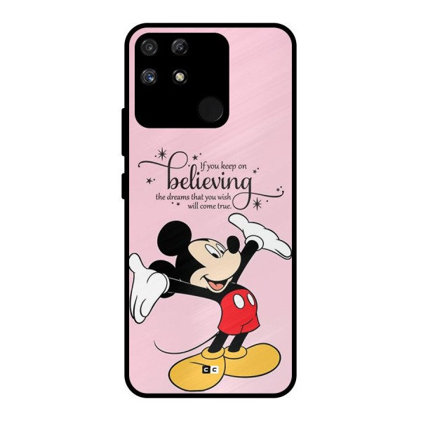 Believing Dreams Metal Back Case for Realme Narzo 50A